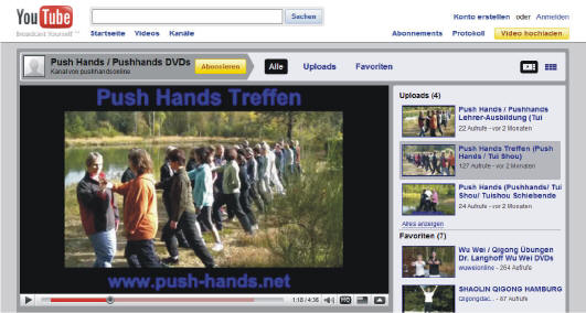 Push Hands Netzwerk Youtube