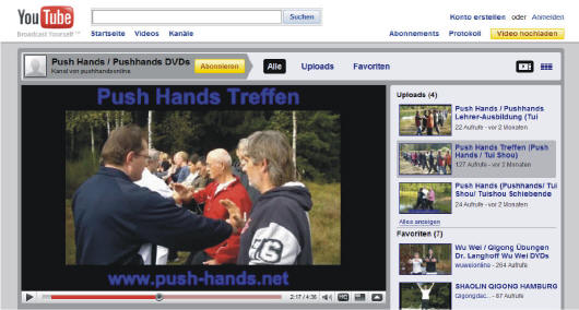 Push Hands Netzwerk Youtube